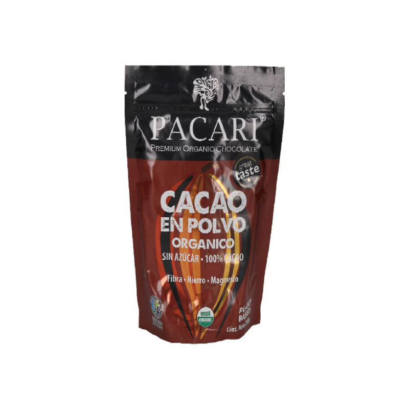 Sport City Productos BOLSA DE CACAO ORGáNICO EN POLVO 200GR PACARI®